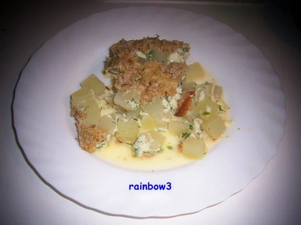 Auflauf: Kohlrabi mit Kräutern unter einer Knusperkruste - Rezept