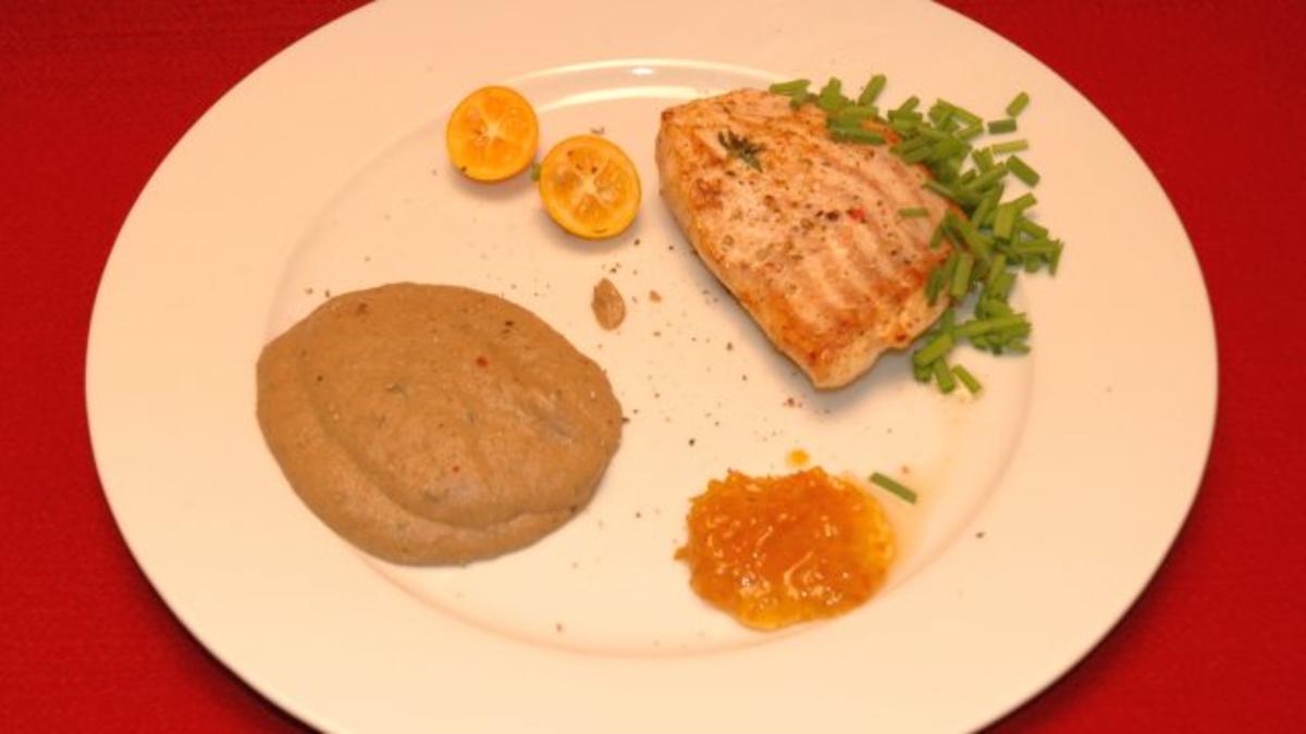 Gebratener Steinbutt mit Kumquat-Marmelade und Steinpilzpüree - Rezept
von Das perfekte Dinner