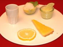 Zitronenteller: Zitronentarte, Limettencreme und Zitronensorbet - Rezept