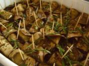 Eingelegte Auberginen mit Schafskäse - Rezept