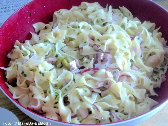 Nudelsalat "Bayerisch" - Rezept