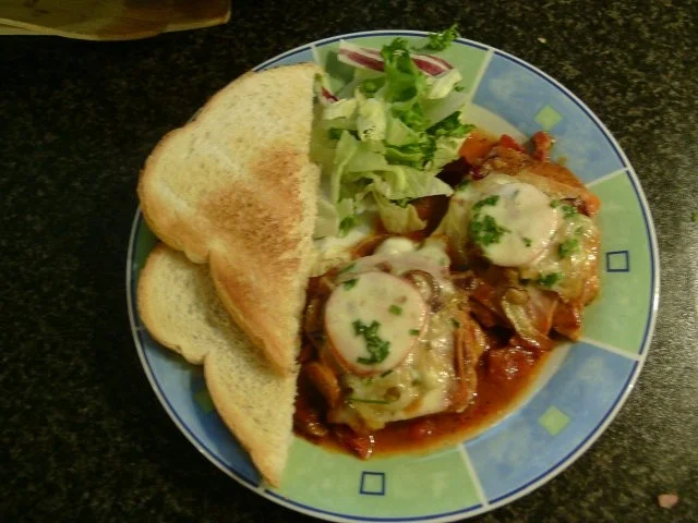 Rezept: EIN KLEINES HÄUFCHEN VITAMINE AUF EINEN KLEINEN SCHNITZEL EIN KLEINES HÄUFCHEN VITAMINE AUF EINEN KLEINEN SCHNITZEL - Rezept