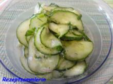 Salatbar:  GURKEN - SALAT - Rezept
