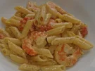 Penne mit Riesengarnelen und Pernodsahne - Rezept