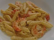 Penne mit Riesengarnelen und Pernodsahne - Rezept