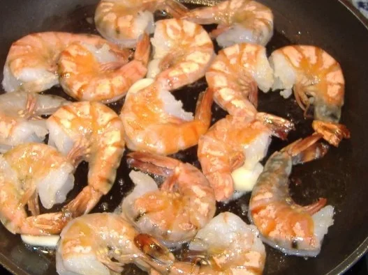 Penne mit Riesengarnelen und Pernodsahne - Rezept - Bild Nr. 2