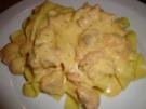 Tagliatelle oder Bandnudel in Lachssauce - Rezept