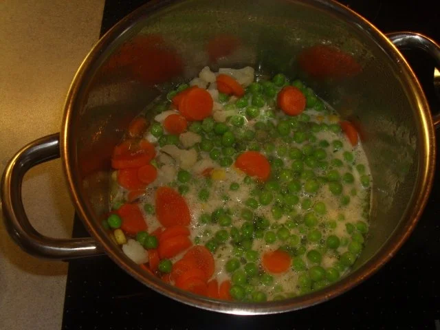 Rezept: Minutensteaks in saurer Zwiebelsahnesosse Buttergemüse und Salzkartoffeln Bild Nr. 4 Minutensteaks in saurer Zwiebelsahnesosse Buttergemüse und Salzkartoffeln - Rezept - Bild Nr. 4