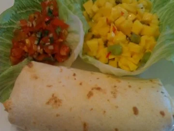 Hähnchenburritos mit Mango-Salsa und Pico de Gallo - Rezept