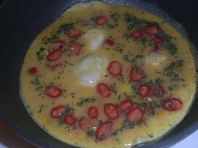 Rezept: BiNe` S GARNELEN - OMELETTE Bild Nr. 4 BiNe` S GARNELEN - OMELETTE - Rezept - Bild Nr. 4