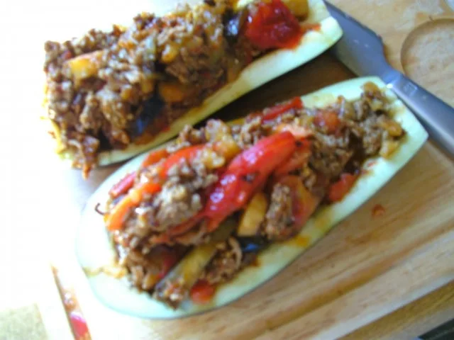 Rezept: gefüllte Aubergine.. Bild Nr. 9 gefüllte Aubergine.. - Rezept - Bild Nr. 9