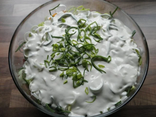 Rezept: Schichtsalat Bild Nr. 2 Schichtsalat - Rezept - Bild Nr. 2