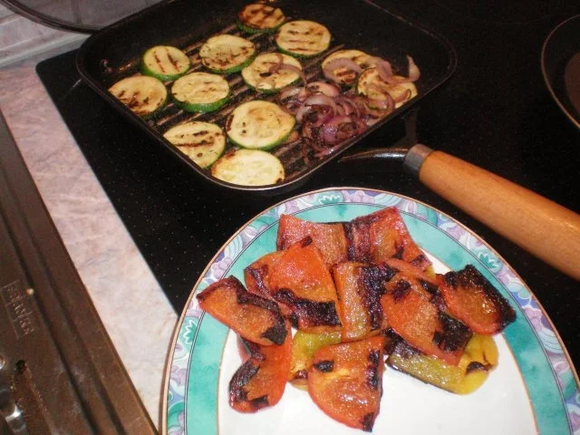 Gebratenes Gemüse mit Lachs - Rezept - Bild Nr. 2