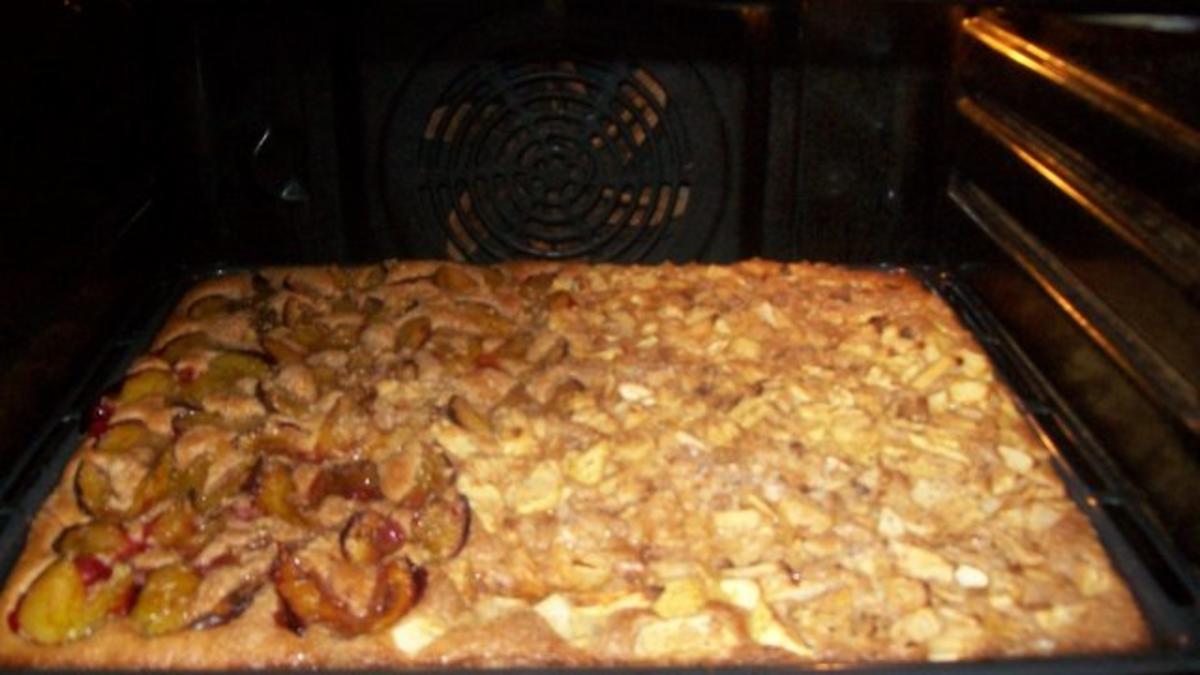 Schneller - Vollkornkuchen mit Apfel - Pflaumen -Belag - Rezept - Bild Nr. 2