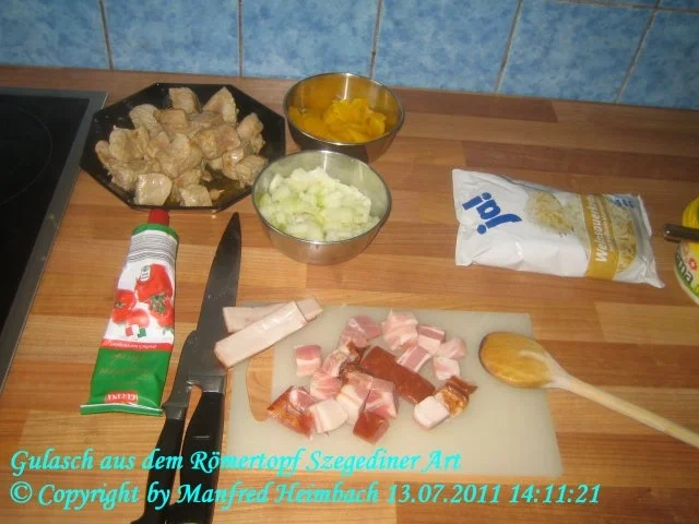 Fleisch – Ofengulasch aus dem Römertopf Szegediner Art a’la Manfred - Rezept - Bild Nr. 10