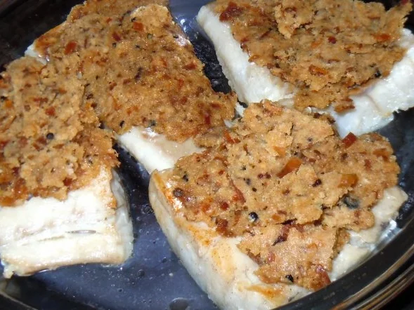 Seelachs mit knuspriger Haube an Fenchel-Tagilatelle - Rezept - Bild Nr. 7