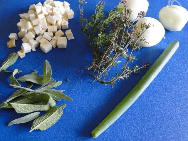 Rezept: Spanferkelbraten NT mit frischen Pfifferlingen und Bild Nr. 5 Spanferkelbraten NT mit frischen Pfifferlingen und - Rezept - Bild Nr. 5