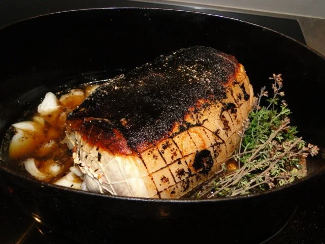 Rezept: Spanferkelbraten NT mit frischen Pfifferlingen und Bild Nr. 6 Spanferkelbraten NT mit frischen Pfifferlingen und - Rezept - Bild Nr. 6