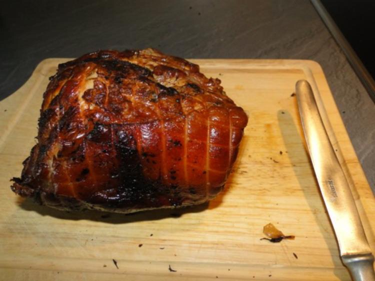 Spanferkelbraten NT mit frischen Pfifferlingen und - einfach - 75 kcal/100g