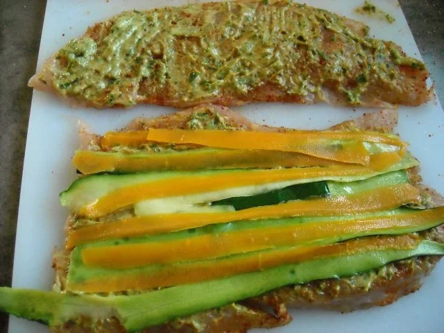 Puten - Involtini mit Gemüse und Kurkumareis - Rezept - Bild Nr. 3