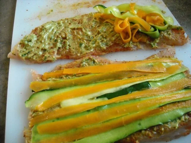 Puten - Involtini mit Gemüse und Kurkumareis - Rezept - Bild Nr. 4