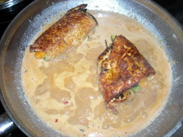 Puten - Involtini mit Gemüse und Kurkumareis - Rezept - Bild Nr. 6