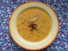 Rezept: Cremige Möhrensuppe mit asiatischem Flair; dazu Croûtons Cremige Möhrensuppe mit asiatischem Flair; dazu Croûtons - Rezept