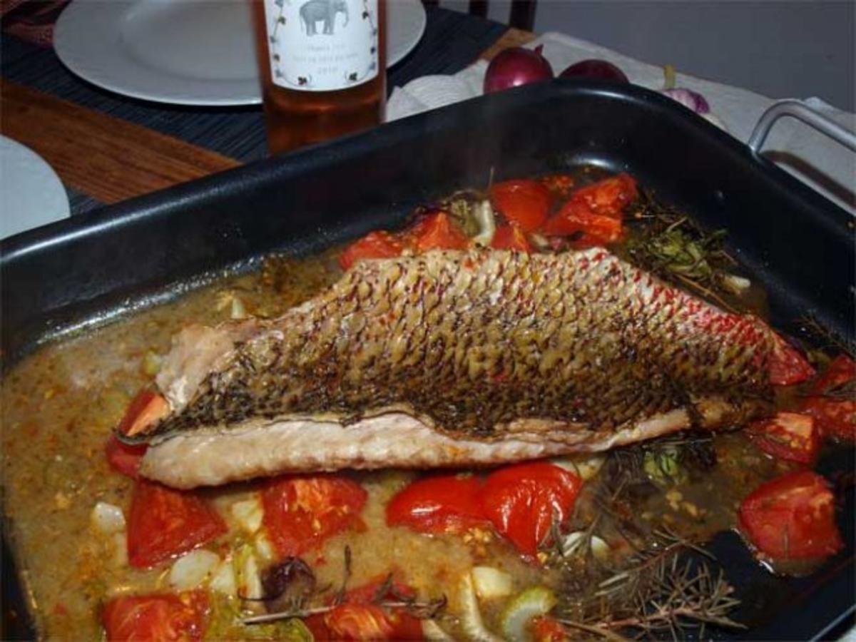 Bilder für Mediteranes Fischfilet aus dem Ofen (Filetti di pesce siciliano dal forno) - Rezept