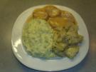 Schweinefilets in Sahnesosse Kohlrabigemüse und Kartoffelpürre - Rezept