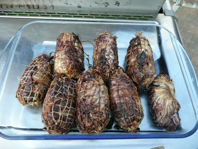 FLEISCH : Radicchiorouladen mit Hackfleisch-Spinat-Füllung - Rezept - Bild Nr. 6