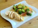Zitronenhähnchen auf bunter Gemüsepfanne - Rezept