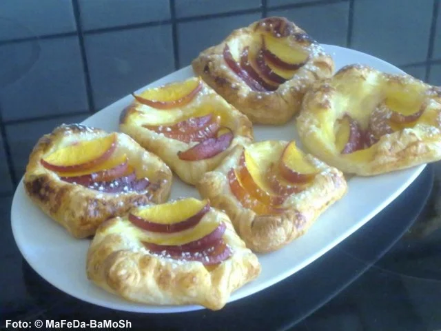 Nektarinen-Blätterteigteilchen - Rezept - Bild Nr. 2
