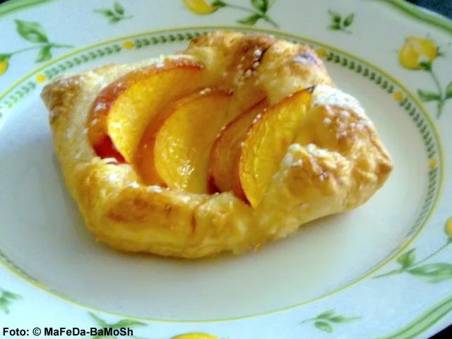 Nektarinen-Blätterteigteilchen - Rezept - Bild Nr. 3