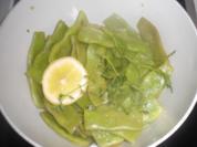 Breite Bohnen mit Ziegenkäse - Rezept