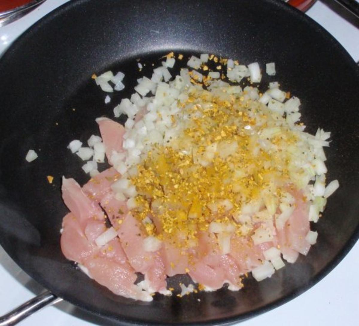 Hähnchenbrustfilet mit Blattspinat und Spaghetti - Rezept - Bild Nr. 3