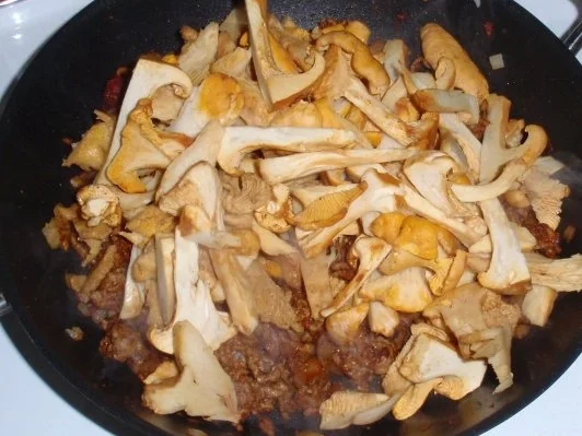 Rezept: Tatar-Pfifferling-Sauce mit Gemüsenudeln Bild Nr. 7 Tatar-Pfifferling-Sauce mit Gemüsenudeln - Rezept - Bild Nr. 7