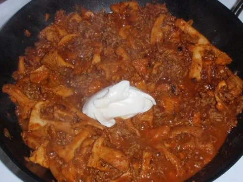 Rezept: Tatar-Pfifferling-Sauce mit Gemüsenudeln Bild Nr. 8 Tatar-Pfifferling-Sauce mit Gemüsenudeln - Rezept - Bild Nr. 8