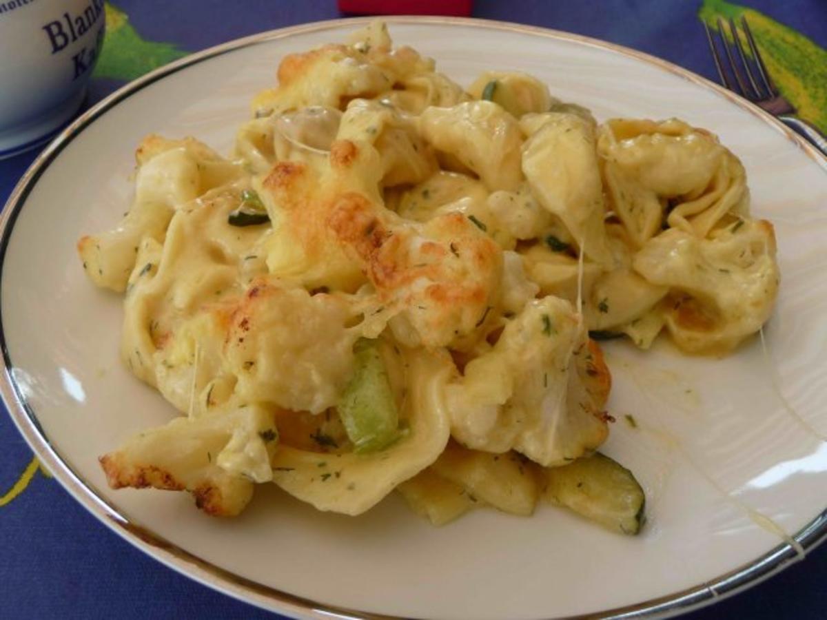 Bunter Tortellini- Auflauf - Rezept