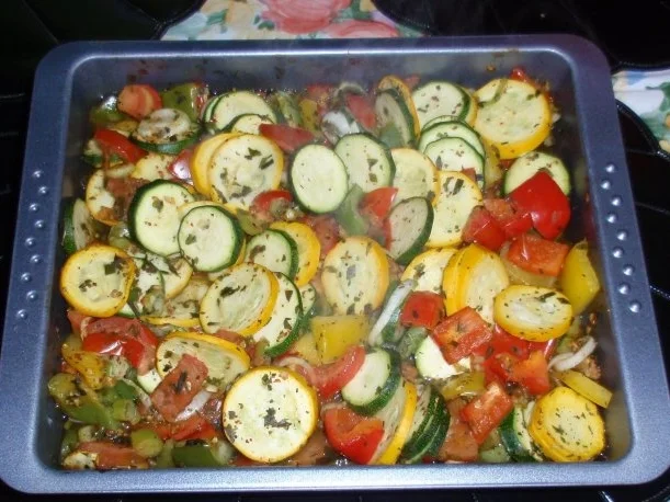 Mediterranes Gemüse mit Kabeljaurückenfilet aus dem Ofen - Rezept - Bild Nr. 14