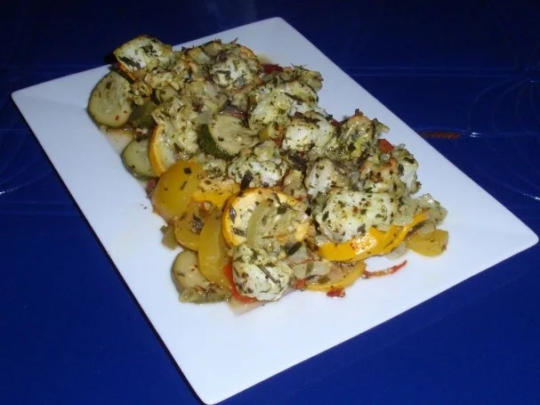 Mediterranes Gemüse mit Kabeljaurückenfilet aus dem Ofen - Rezept - Bild Nr. 17