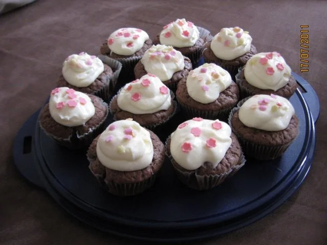 Schokocupcake mit Vanillefrosting - Rezept