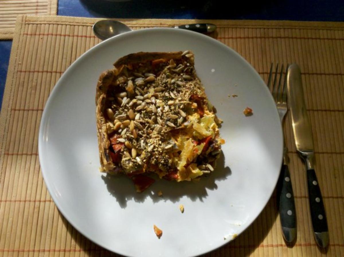 Quiche: Knusprig-mediterane Paprika-Quiche - Rezept - kochbar.de