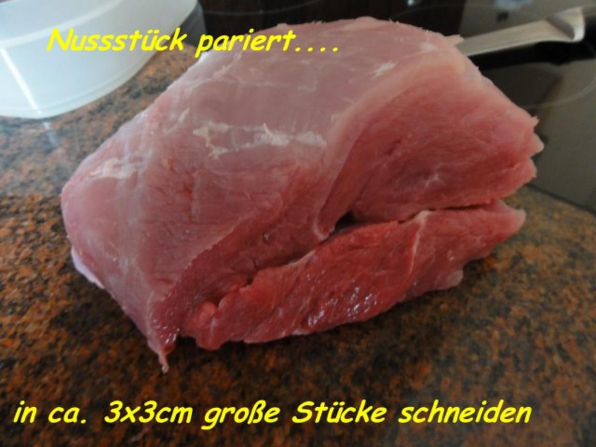 Fleisch:     SCHASCHLIKSPIESSE an Paprika-Tomaten-Sauce - Rezept - Bild Nr. 2