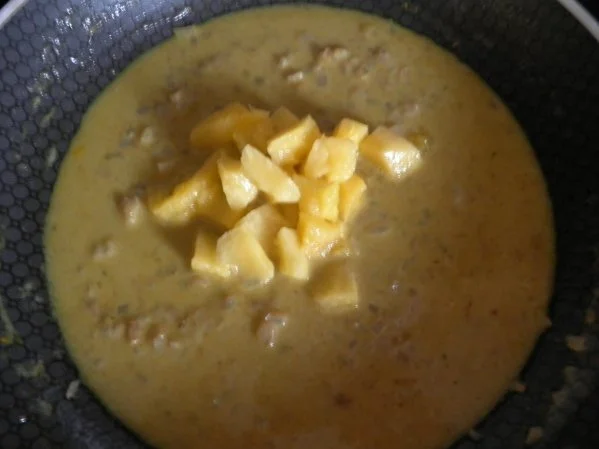 Hähnchenleber exotisch angehaucht an Süßkartoffelchips - Rezept - Bild Nr. 8