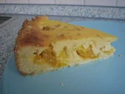 Gelber Pflaumenkuchen mit Vanillepudding - Rezept