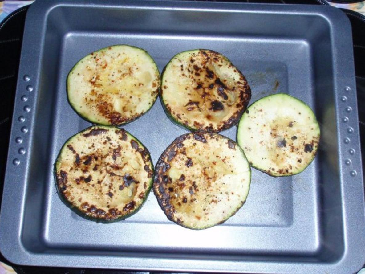 Rondini-Putenstreifen mit Käse überbacken und Tomatensalat - Rezept ...