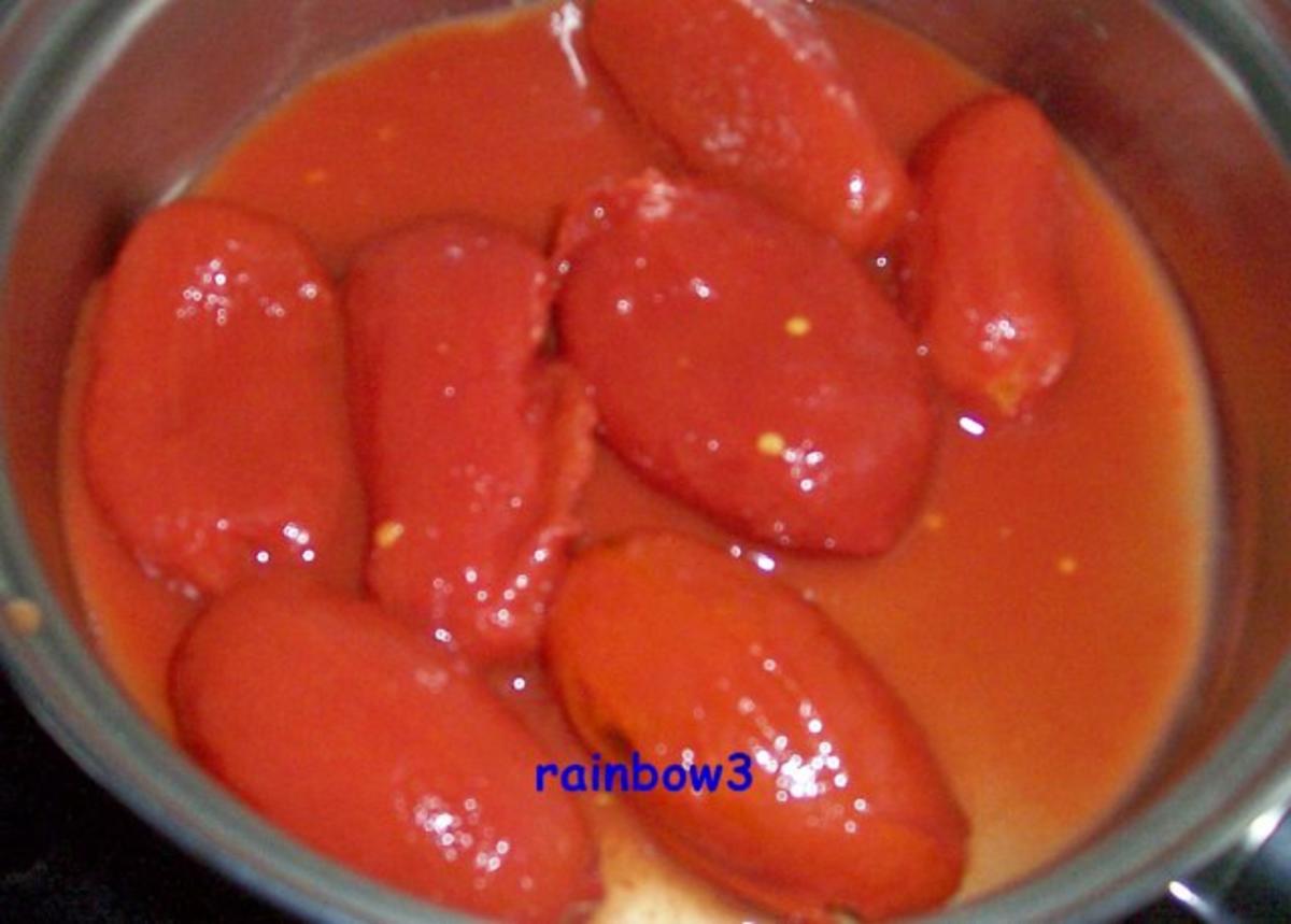 Kochen: Scharfe Hackfleisch-Tomaten-Sauce zu Nudeln - Rezept - Bild Nr. 3