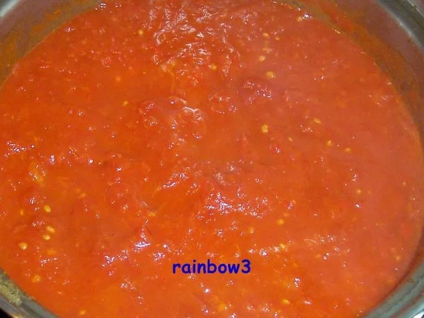 Kochen: Scharfe Hackfleisch-Tomaten-Sauce zu Nudeln - Rezept - Bild Nr. 4