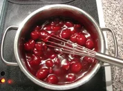 Kirsch-Quark-Eierlikör-Schokostreusel-Nachtisch - Rezept