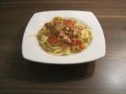 Blitzrezept: Nudeln mit Tomaten und Thunfisch - Rezept